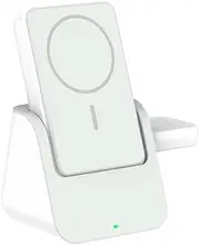 Kogan MagPulse 3-in-1 Wireless Charging Dock + 10000mAh MagSafe-Compatible Power Bank - KAPBCHGRSTB