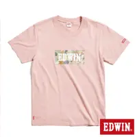 在飛比找momo購物網優惠-【EDWIN】男裝 迷彩BOX短袖T恤(淺粉紅)