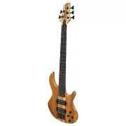 J&D Luthiers 5-String Contemporary Neck Through Active Electric Bass Guitar (Nat