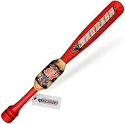 24"/ 25-oz Heavy Weight One Handed Baseball & Softball bat with Solid Pro Maple Wood for to Improve Strength, bat Speed, Overall Swing Trainer and Adult in Barrel Size 2.25 with Flame Work