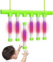 Catching Sticks Training Game, Upgrade Reflex Challenge Game with Light, Drop Sticks Game Training Catching Sticks, Adjustable 3 Speed Reaction Training Toy for Adults Kids, Battery Powered