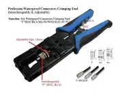 Coaxial Cable Compression Crimp Tool For RG58/59/6 (F, BNC, RCA)