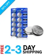 Reliable and Safe 10 Pack CR2450 Batteries - Compatible with Watch & Thermometer