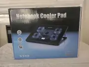 ~ New Notebook Cooler Pad 5 LED Fans 12"-17" Gaming/Laptop w/ Dual USB Port ~