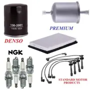 Tune Up Kit Filters Cap Wire Spark Plugs For INFINITI G20 L4 2.0L 1995-1996