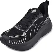 [JACKSHIBO] Wide Toe Box Shoes for Men Wide Sneakers Athletic Workout Tennis Gym Cross Training Wide Shoes Zero Drop Platform Sneakers Cushioned Thick Sole