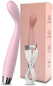 Beginner G-Spot Vibrator for Women Nipple Clitoris Stimulator 8 Fast Seconds to Orgasm Finger Shaped Vibes Sex Toys for Adults (Pink)