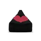 Heart-Shaped Bean Bag Chair Cover, Cozy Lounger, Kids & Adults Furniture, Great