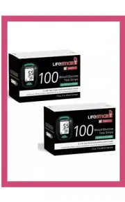 2 x LifeSmart 2TwoPlus Blood Glucose Test Strips 100 ( Express post) exp 6/25
