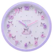 Tsujiseru Sanrio Wall Clock Icon Wall Clock Purple Diameter 30cm Analog Silent C