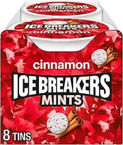 ICE BREAKERS Sugar Free Mints, Cinnamon, 1.5 Ounce (Pack of 8)
