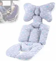 Jitejoe Baby Seat Pad Stroller Liner Universal 3D Air Mesh Breathable Car High Chair Cushion for Infant Soft Padding,Baby Carrier,Pram Non Slip Cushion for Baby Kid Toddler Infants (Grey Fish)