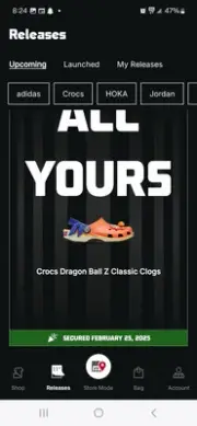 CROCS DragonBall Z GokuClassic Clogs Footlocker Exclusize Size 12 In Hand.