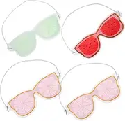 SAFIGLE 4pcs Fruit Eye Mask Decorative Eye Pads Light Blocking Household Ice Pack Home Accessory for Relaxation