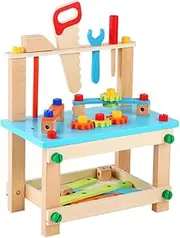 ERINGOGO 1Set Tool Chair Creative Dismounting Plaything Combined Table for Boys and Material Engaging and Enhances Logical Thinking Skills