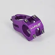 AleGuLu 31.8/25.4mm Mountain Bike Stem - 45mm Short Aluminum Alloy Stem with CNC Hollow Design - Compatible with Fixed Gear, Downhill & Mountain Bikes