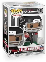 Epic Collectibles Pop Football: Falcons - Bijan Robinson Vinyl Figure Included with Box Protector Compatible for Funko