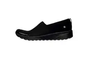 Bzees Glee Black Ribbed Knit F4092F6004 Women's