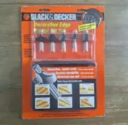 Black & Decker 5pc Decorative Edge Router Bit Set NOS 2001