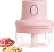Fairfaction Food Chopper, Fairfaction Wireless Food Chopper Mini Rechargeable, Portable Mini Garlic Chopper Mincer, for Picnics, Travel, Family (100ML)