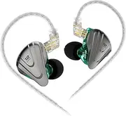 KINBOOFI KZ ZSX in Ear Monitors, Hybrid 5BA 1DD Wired Earphones, High Fidelity IEM Earphones, with Zinc Alloy Faceplate Gaming Earbuds, Detachable 2 Pin IEM Cable Wired Earbuds (no Mic, Cyan)