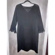 Talbots Professional Office Business Up Town Old Money Classy Soft Goth Dress