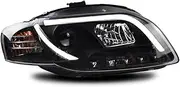 Pair Headlights Assembly Compatible for A4 Headlights 2005-2008 A4L B7 LED Headlight DRL Hid Head Lamp Angel Eye Bi Xenon Beam Accessories(Headlight Xenon)