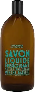 Compagnie de Provence® Liquid Soap Mint Basil 1,000 ml Refill Size Strengthening, Stimulating and Energising Sulphate-Free