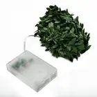 String Light Fake Green Leaf Fairy Lights Christmas Tree Battery Powered