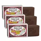 Packers Pine Tar Soap 3.3 Oz Bars Set Of 3 Natural Ingredients Pine Tar Formula