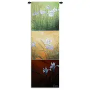 53x18 KARMA Flower Floral Tapestry Wall Hanging