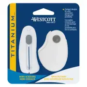 Titanium Minis for Craft and Sewing, Including Scissors and Rotary, 2-Piece Set