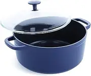 Blue Diamond Cookware Big Batch Ceramic Nonstick Dutch Oven, 5.5QT