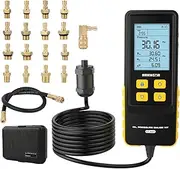 Oil Pressure Tester Tool, 0-426 PSI 0~29bar Digital Engine Oil Pressure Test Diagnostic Tools Set with Test Hose & 17 Connectors