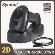 Symbol DS6878-SR20007WR 2D Wireless Bluetooth Barcode Scanner Cradle & USB Cord