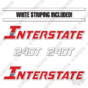 Fits Interstate 24DT Decal Kit Flatbed Trailer - 7 YEAR OUTDOOR 3M VINYL!