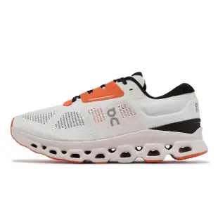 【On 昂跑】慢跑鞋 Cloudstratus 3 男鞋 純潔白 沙色 路跑 長跑 訓練 雲科技 昂跑(3MD30111148)