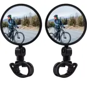 Mountain Bike Rearview Mirror Bicycle Handlebar Convex Rear View Mirror Bar End