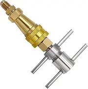 Fridge Quick Coupling, Brass Washer 1/4 Inch Quicker Connect, Multi-Purpose Refrigerator Adapter, Unclogging Tools & Parts Compact Versatile Ideal for Air Conditioners