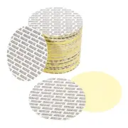 60Pcs 83mm/3.27" Adhesive Round PS Pressure Sensitive Seals Black Text, White