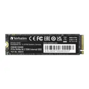 Verbatim 256GB SSD Vi3000 Internal Solid State Hard Drive Pcie Nvme M.2 2280
