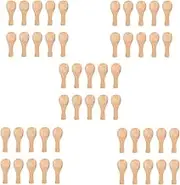 Binxind Short Handle 50 Packets of Small Wooden Spoon, Perfect for Small Jars of Jam, Spices, Condiments, Seasonings, Coffee