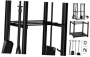 Amagabeli 28.3in Large Firewood Rack Indoor Fireplace Tool Rack Outdoor Log