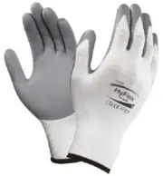 Ansell HyFlex NITRILE-COATED NYLON GLOVES 12-Pairs Grey- Size 7 Or 8