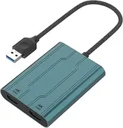 CQHVKQ USB 3.0 to Dual HDMI Adapter4K 60Hz