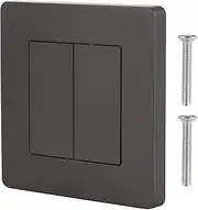 Smart Light Switch Panel for Zigbee - 2 Gang Smart Dimmer Wall Switch, AC100-240V, Timing & Dimming, Dual Control Features(Grey)