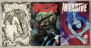 INVASIVE #2 SET OF 3 1:20,10 B&W LEVEL SHERRON HERVAS BUNN VARIANT COMIC BOOK BA