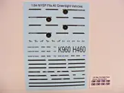 New York State Police K-9 Ghost Stealth Look 1/64 Decals Fit 1/64 GL Vehicles