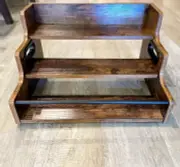 Liquor Bottle Display Shelf, Coffee Syrup Rack Organizer, 3 Step Countertop NEW