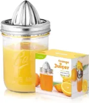 Mason Jar Lemon Squeezer Lid, Stainless Steel Citrus Juicer Canning Jar lid
